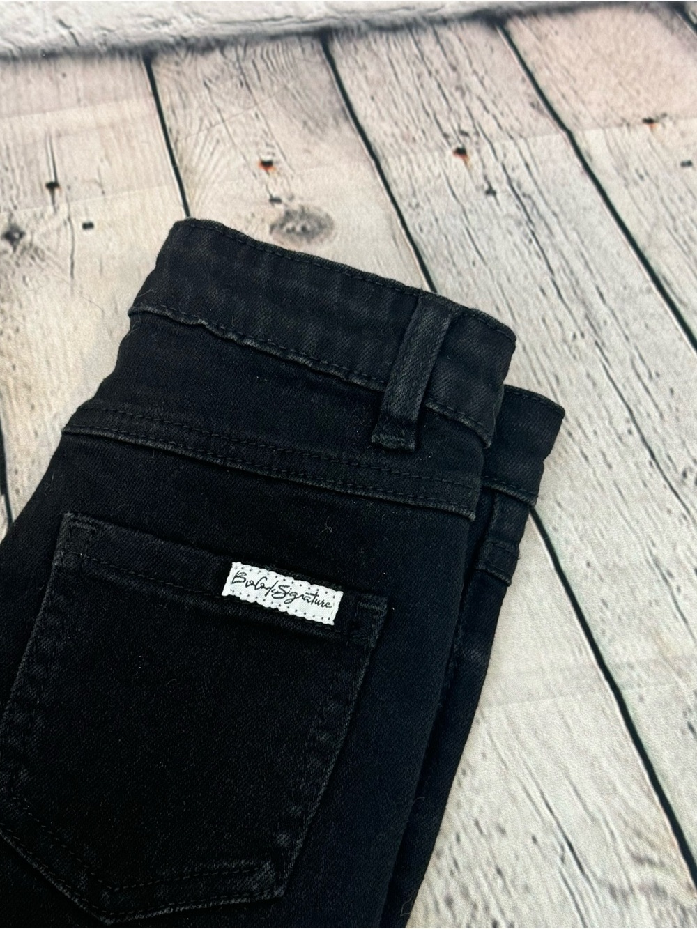 Bro Code Denim Boy’s Skinny Leg Black Jeans - Picture 4 of 4